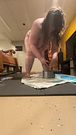 Cock hungry BBW takes an 11 inch up her butt!