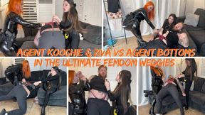 4K Ziva Fey - Agent Koochie And Ziva VS Agent Bottoms In The Ultimate Femdom Wedgies