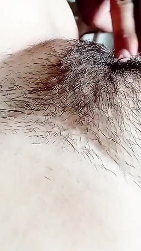 POV: My Husband Explores My Hairy Pussy, Licking and Kissing Until Bringing Me to a Delicious Real Orgasm