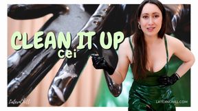 Clean up your Cum, Rubberboy [CEI, cum eating instruction, femdom POV]