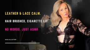 Luxury Leather Smoking ASMR | Brushing & Slow Drags - Miss Lulu Leather - MP4 HD