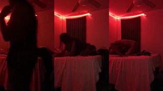 Hot college chick caught on cam taking a BBC from a hung dude