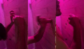 Curious straight boy gets throat wrecked at French gloryhole