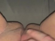 Playing with my fat pussy while daddy is away