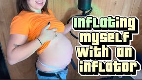 Belly inflated with inflator