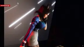 3D Asian MILF fucked by big black cock in animated cartoon fantasy