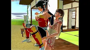 Slender Beauty Seduced by Lustful Shemale in Hot Latex Romance