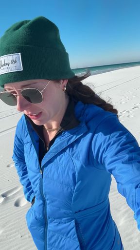 Walking on the Beach Calls for a Quick Orgasm!