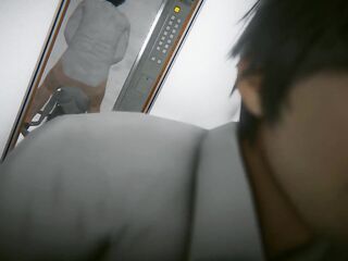 The hotty ghost in the elevator