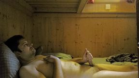 Masturbating in Cabine