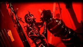 Rubber fetish devil worship in the dark bondage dungeon - Part 1