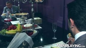 Hunk Marco Sessions has his ass wrecked by Harry Louis