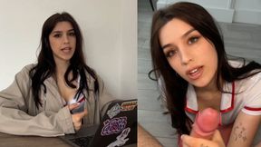 Cum-thirsty femme fatale craves every dripping drop