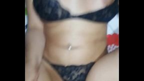 I discover my stepsister masturbating and because I remain silent she lets me fuck her