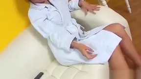 Creamy Solo Fun: Mecumi Takes a Stiff Toy Deep Inside Her Tight Love Hole