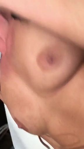 Tape Measure Dick 2 Cum Covered Pussy. POV.