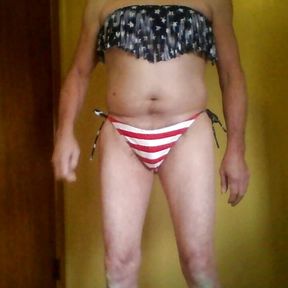 american flag bikini