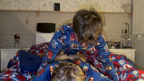 Twink Couple Fuck in Bed, Then Solo Cumshots