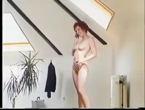 Redhead MILF plays with her friend&#039;s pussy