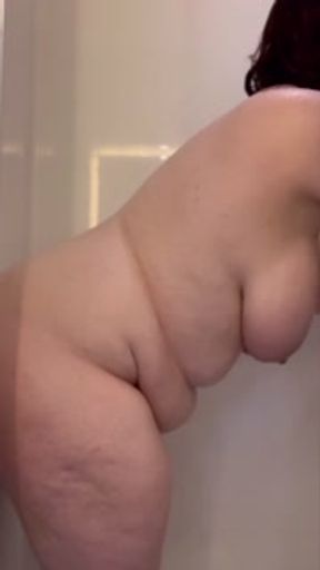 Busty English Girl Gives Soapy Handjob and Bounces on Dildo in the Shower to Loud Moaning Orgasm