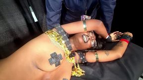 Reality Vampire Tickling Aki Kim & Jay Begs Mercy 2x at Exxxotica While Gang Tickled