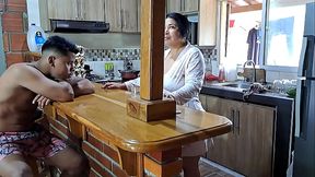 Latina stepmother gets fucked by her stepson