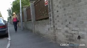 Czech Jacker 23: Bus Stop Bounty - the Blonde’s Tits Tease
