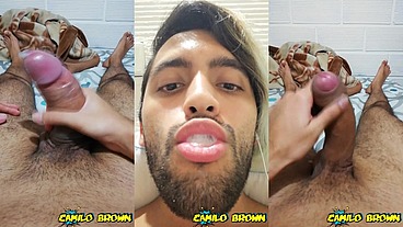 Cum inside a condom, d. the cum and cum a second time - Camilo Brown