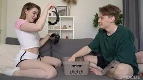 Hot brunette girlfriend fucks in cowgirl and doggy positions