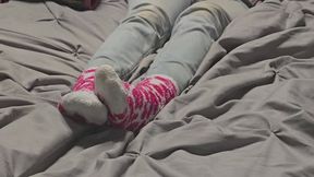 Chrissy fuzzy sockplay