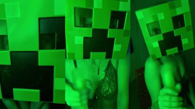 Minecraft CreeperGirl JOI - Sssss... Don't Explode Before Me