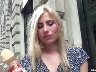 GERMAN SCOUT - Blond Teen Linday Tempt to Screw at Casting