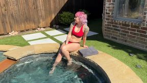 Alternative Milf gets fucked by BBC in pool