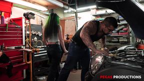 Pegas Productions - Vanessa TheRock Stuffed by her Garage Owner in the Garage