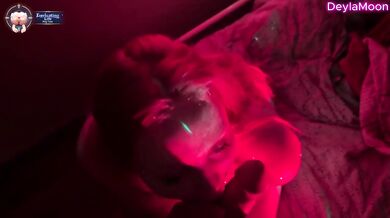 Midnight blowjob in club leaves Russian girl's face dripping with hot cum