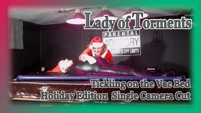 Vac bed tickling with the Lady of Torments - Holiday Edition - SINGLE Camera Cut HD MOV