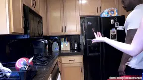 Hot wife Kate England cucks husband and gobbles on his snowball