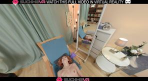Horny redhead slut Ellis Courtney moans as she gets fucked hard,in VR.