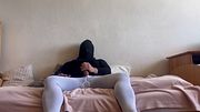 Solo in white pantyhose