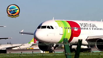 TAP AIR PORTUGAL landing &amp_ takeoff in Lisbon airport #tapairportugal #aeroportodelisboa #lisbonairportspotting ⁦tap ...