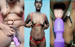 I Vibrate My Hairy Pussy &amp; Spank My Big Black Ass for a Mexican Tamil Bull - Indianhotwifex