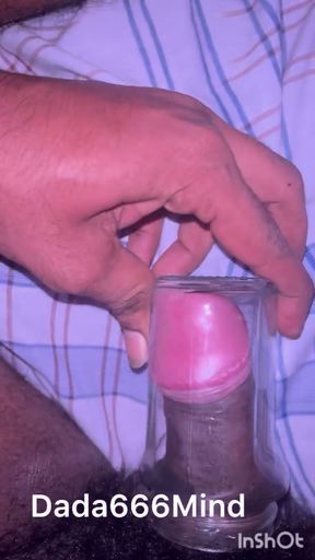 Indian Boy Mastrubate With Glass Jar