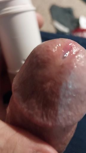Vibrator edging full of cum makes orgasim the whole time