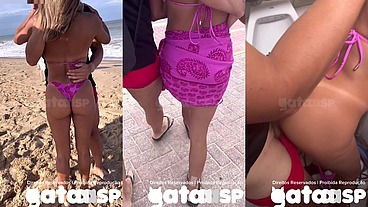 Gataaasp dando o cuzinho e bebendo leitinho no banheiro do restaurante em Balneário Camboriú enquanto corno filma - Parte 1