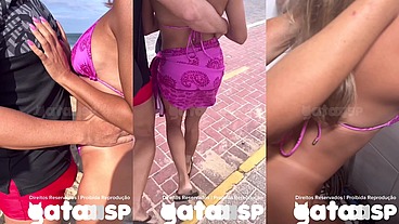 Gataaasp dando o cuzinho e bebendo leitinho no banheiro do restaurante em Balneário Camboriú enquanto corno filma - Parte 1