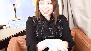 Office bimbos Miss Rion Kouda comes to an interview to become our celeb