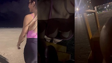 Chupei o negão em público na praia