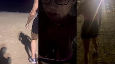 Chupei o negão em público na praia