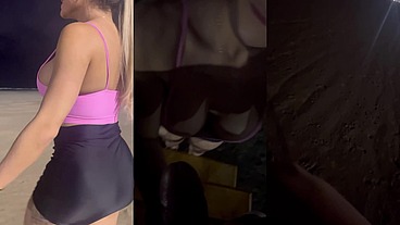Chupei o negão em público na praia