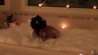 Erotic Soapy Bathtub Flexing Sexy Muscles by Pornstar Goddess